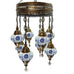 Candelabro de estilo turco marroquí de 8 bolas B4