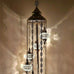7 Ball Moroccan Turkish Style Silver Floor Lamp S-W10
