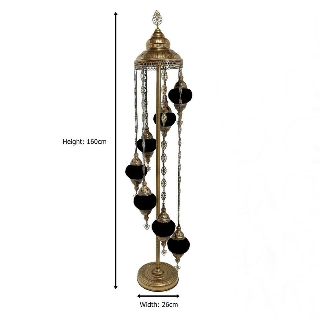 7 Ball Turkish Moroccan Floor Lamp STAND ONLY ✔ CE CERTIFIED
