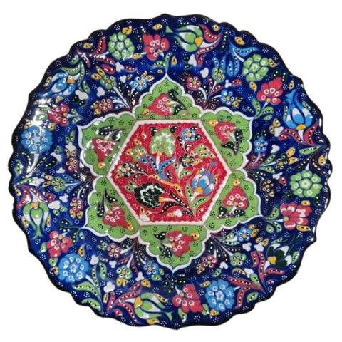 Turkish Moroccan Handmade Painted 30cm Plate