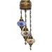 3 Ball Moroccan Turkish Style Chandelier Large Glass MIX-1