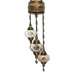 3 Ball Moroccan Turkish Style Chandelier Large Glass MIX-3