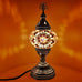 Moroccan Turkish Silver Mosaic Table Lamp