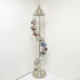 Lámpara de pie plateada de estilo turco marroquí de 9 bolas, cristal grande SLMIX1