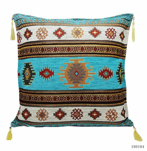 Funda de cojín colorido diseño turco marroquí 17'' / 43cm