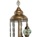 Lámpara de pie de estilo turco marroquí de 7 bolas GR5