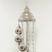 Lámpara de pie de plata de estilo turco marroquí de 9 bolas SG5