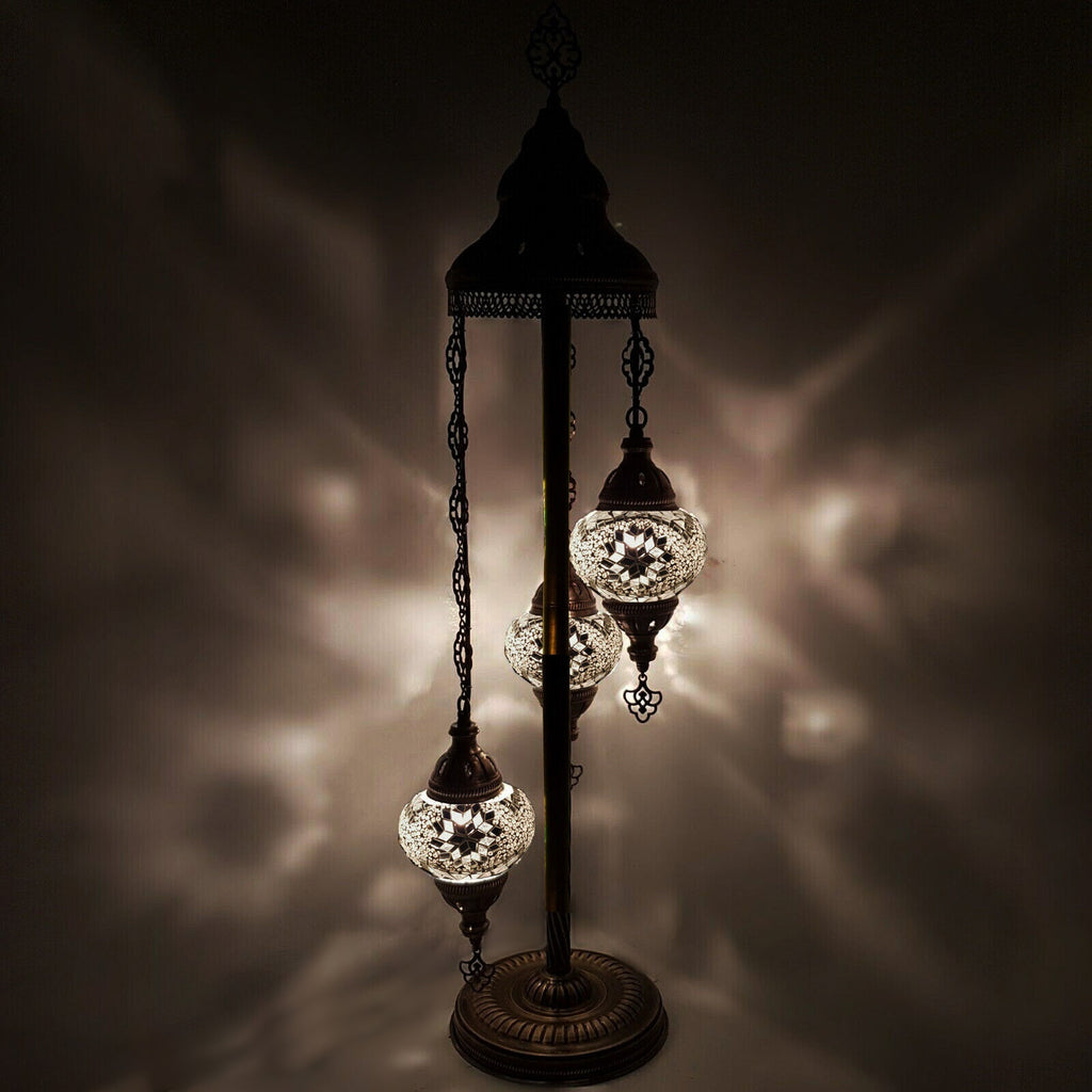 3-Kugel-Stehlampe im marokkanischen türkischen Stil W1