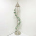Lámpara de pie plateada de estilo turco marroquí de 9 bolas, cristal grande SLGR1