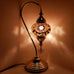 Moroccan Turkish Silver Chrome Table Lamp - G5