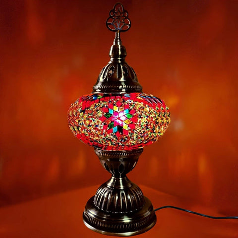 Lámparas de mesa de mosaico de vidrio turco Vidrio grande MC10