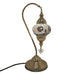 Moroccan Turkish Silver Chrome Table Lamp - G5