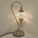 Moroccan Turkish Silver Chrome Table Lamp - W1