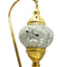 Lámpara de mesa turca marroquí dorada mosaico