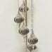 5 Ball Moroccan Turkish Style Silver Floor Lamp Large Glass SLG1