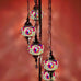 5 Ball Moroccan Turkish Style Silver Floor Lamp Large Glass SLR1