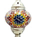 Marokkanische türkische Silbermosaik-Tischlampe