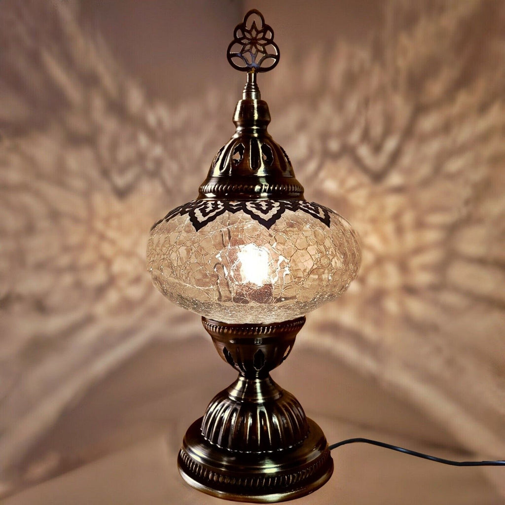 Turkish Glass Mosaic Table Lamps Large Glass OTO