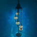 5 Ball Moroccan Turkish Style Floor Lamp Large Glass B4A